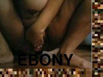 Ebony MILF Can't Stop Squirting All Over The Floor! ????