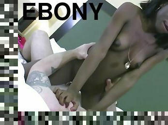 Teen Ebony Maya Slowly