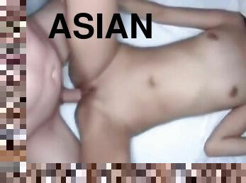 low key asian girlfriend cheating with american cock
