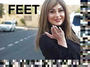 Sabina Katanova sexy nylon feet reklam