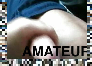 amateur, énorme-bite, gay, branlette, voiture, américaine