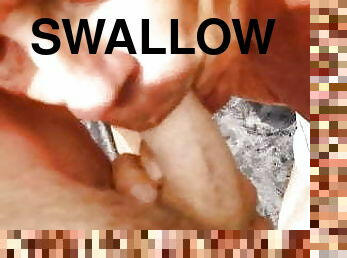Swallowed during a blowjob , beim Blowjob geschluckt