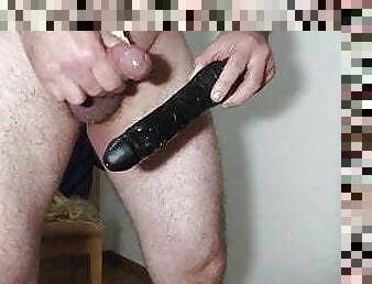 Frotting my black toy and cumming