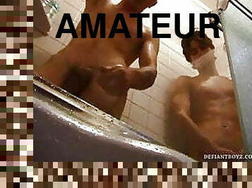 kylpy, amatööri, gay, suihku