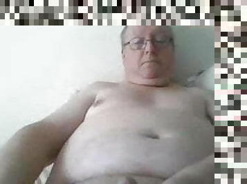 grandpa cum on webcam