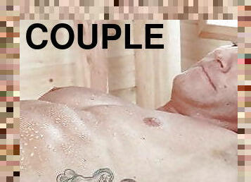 anal, pénis-grande, gay, casal, sauna, musculado