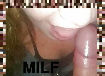 fet, milf, bbw, knubbig, rödhårig, brittisk, kuk, sugande