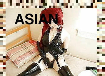 アジアの, マスターベーション, アクメ, ストラップオン, 日本人, 手コキ, bdsm, ラテックス, ボンデージ