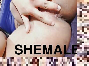 shemale, anal, laski, transy, dupa, solo, kutas, rozchylanie