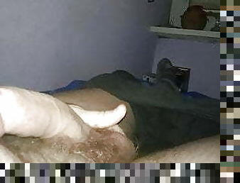 Young horny Polish dick in darkness