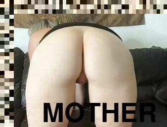 amatør, anal, mamma, creampie, cum, mor