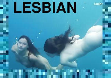 Underwater Erotic Nude Show With 2 Hot Lesbians