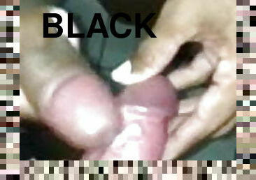 masturbation, transsexuelle, amateur, ejaculation-sur-le-corps, ébène, énorme-bite, interracial, black, ejaculation, belle