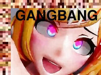 Futanari Futa Anal Gangbang Huge Cumshots 3D Hentai