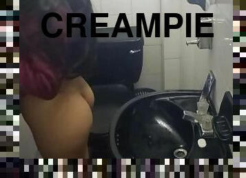 offentlig, creampie