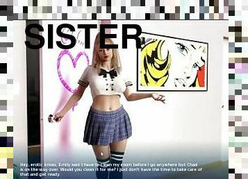 Daywalkers-StepSister in Short Skirt Tease Me