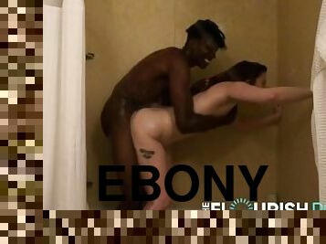 Redhead Hannah Grace Shower Fucks 25yo Ebony Dude