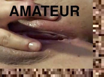 röv, storatuttar, masturbation, fitta-pussy, amatör, latinska, ensam, vått