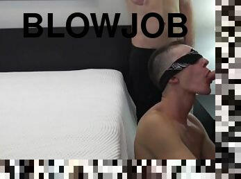 RAW FUCK BOYS - Blindfolded boy deep-throats hung stud friend videos