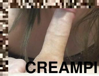 amatør, blowjob, hjemmelaget, compilation, creampie, cum, oral, nærbilde, brunette