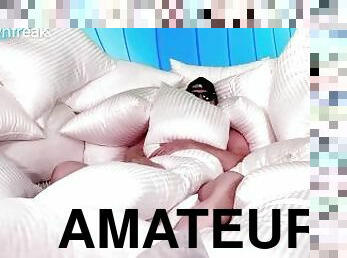 masturbation, amatör, leksak, pool, fetisch, ensam