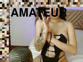 amcık-pussy, amatör, oyuncak, bakış-açısı, web-kamerası, sevimli, filipinli, yarak