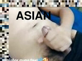 asiatisk, pappa, masturbation, mogen, cumshot, gigantisk-kuk, gay, avrunkning, ensam, farsan