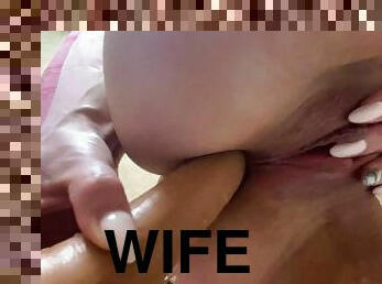 fucking my wife's in the bathroom