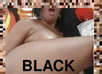 beautiful black brazilian girl using dildo in pussy 2