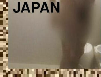 Japanese guy taking shower