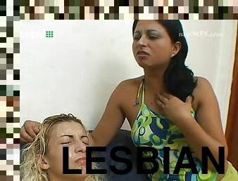 Lesbian hot kiss