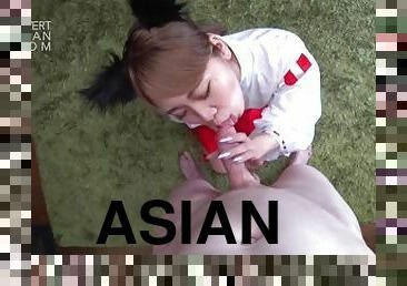 アジアの, 異人種間の, 日本人, クリームパイ, 剃る