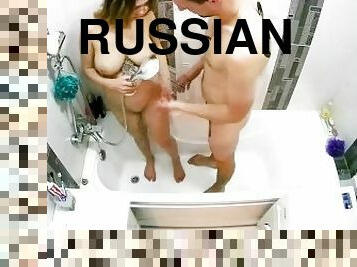 kąpiel, duże-cycki, rosyjskie, amatorskie, w-domu, para, brudne, europejskie, euro, cycate