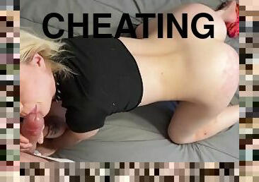 Cheating 90lb Teen Gets Fucked by BWC in POV