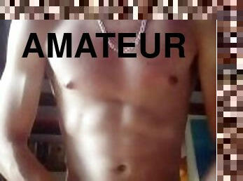 amatör, cumshot, gay, avrunkning, europeisk, euro, ensam, muskulös, twink, kuk