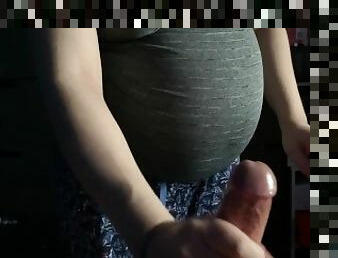 Riding a big cock while pregnant