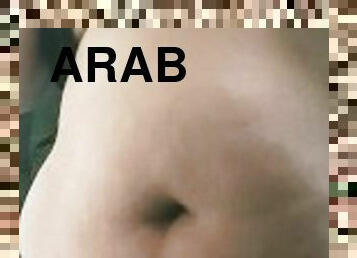 BBW Arab teases camera while she blows smoke