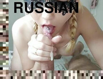 Hot BDSM games with sexy russian slut, hardcore ass slaping and huge face cumshot, 4K UHD, julandjon