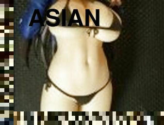 asiatisk, kæmpestor, onani, amatør, udløsning, japans, creampie, sperm, bukkake, hentai