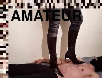 amatør, bdsm, par, føtter, fetisj, bondage, støvler, høye-heler