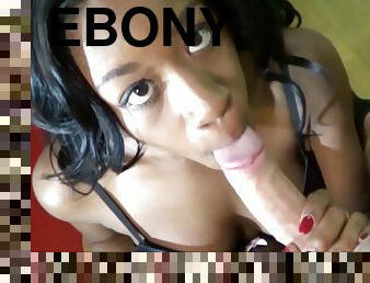 negra-ebony, polla-enorme, interracial, primera-persona, hotel, morena