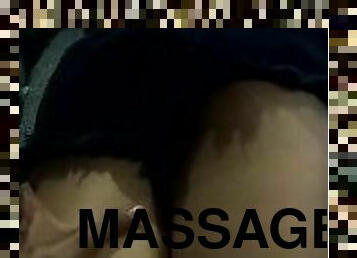 Lucky to massage you baby