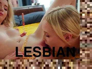 Blonde Lesbian Stuffed With With Lexi Lore, Natalia Queen And Sarah Lollypop