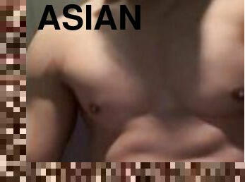 asiatisk, bading, offentlig, amatør, cumshot, homofil, cum, alene, muskuløs