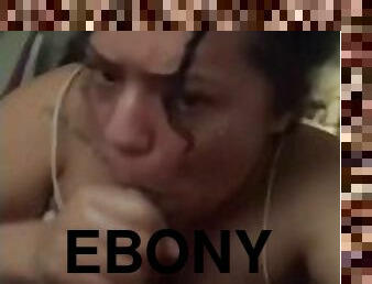 Ebony Sloppy deepthroat 69