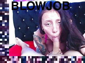 Tits fuck, blowjob and stick in POV