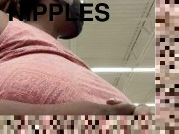 Nookiescookies Flashing her nipples in Walmart