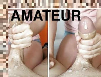 gammal, amatör, brudar, cumshot, gigantisk-kuk, hardcore, avrunkning, par, pov, ung18