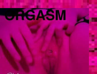 orgasme, pussy, squirt, våt, spredning