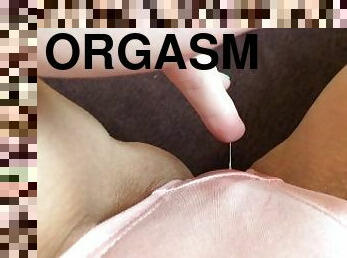 mastubasi, orgasme, vagina-pussy, sudut-pandang, celana-dalam-wanita, seorang-diri, basah
